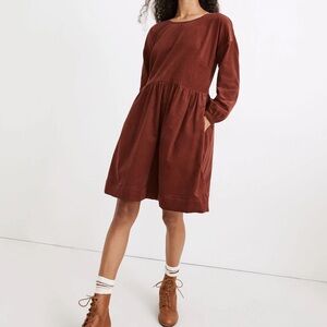 Madewell Corduroy relaxed mini dress